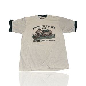 Wardyco Men's XL Gray Vintage Dalvay by the Sea Graphic T-Shirt